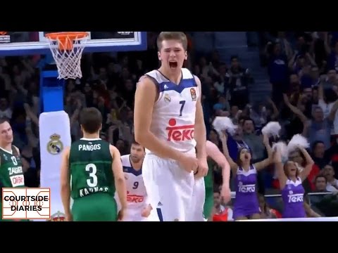 Luka Doncic's 3-Pointers vs Zalgiris [08/12/2016, EuroLeague Round 11]