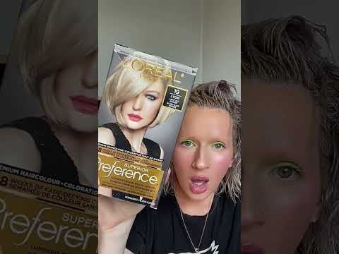 LOREAL PARIS Ash Blonde 19 BOX DYE #bleachinggonewrong #hair #blonde #hairfail #lorealparis