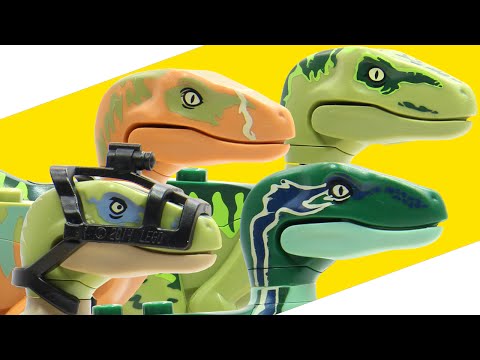 LEGO Jurassic World Raptor Pack Animated Build