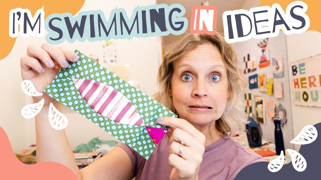 Let's sew a fish block AND chat about quilting without patterns!