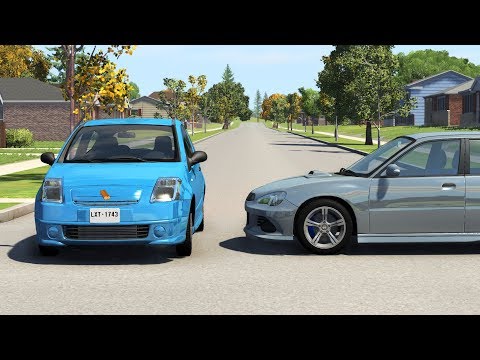 Crossroad Crashes Compilation! #2 - BeamNG Drive - HD