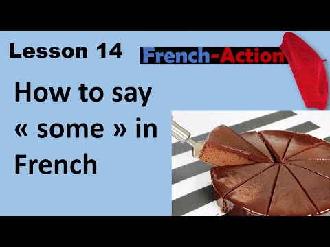 HOW TO SAY "SOME" IN FRENCH Lesson 14 with Jenny at your fingertips