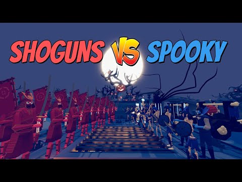 20 SHOGUNS VS EVERY SPOOKY UNITS - Totally Accurate Battle Simulator