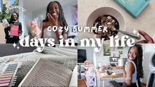 vlog ☀️📖 spend a few days with me! (graduation ceremony, current reads + more)