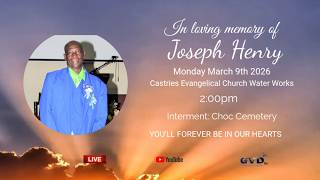 In loving Memory of Joseph Henry