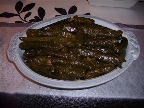 Gefüllte Weinblätter selbst gemacht -Türkische Küche-Kiymali yaprak sarmasi