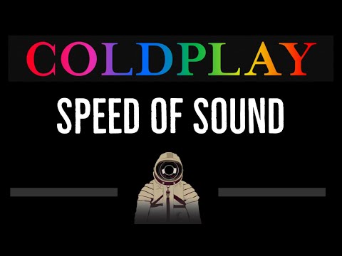 Coldplay • Speed of Sound (CC) 🎤 [Karaoke] [Instrumental Lyrics]