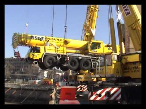 Eisele AG Autokran Arbeitsbühne Kranhub Frankfurt