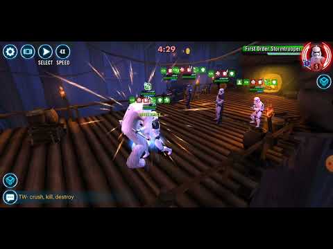 Wampa (65% armor, 125% armor pen) vs. Phasma/omi FOTP/Kylo/FOST/FOX (20% TM): 68 banners