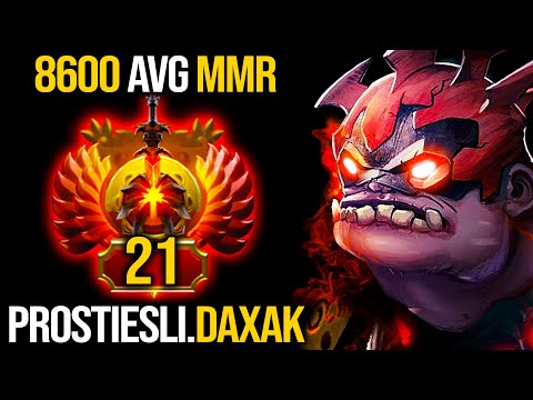 When Rank 21 Plays Pudge | 18Kills Daxak Pudge Safelane | Epic 8600 Avg MMR Game | Pudge Official