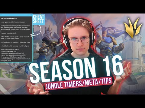 SEASON 16 IS HERE | First Thoughts & What You NEED To Know About Jungle (Timers/Meta/Tips)