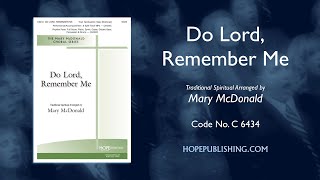 Do Lord, Remember Me