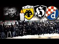 Brutale Straßen-Schlacht zwischen AEK und Zagreb-Hools!
