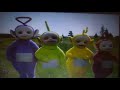 The Teletubbies Walk To The Magic Windmill With T U F F Puppy Title Card Music Robin Version