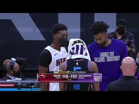 【NBA Clip】Bam Adebayo Completely Ignores Hassan Whiteside ｜Bam Adebayo 在賽後完全無視白邊 Whiteside打招呼