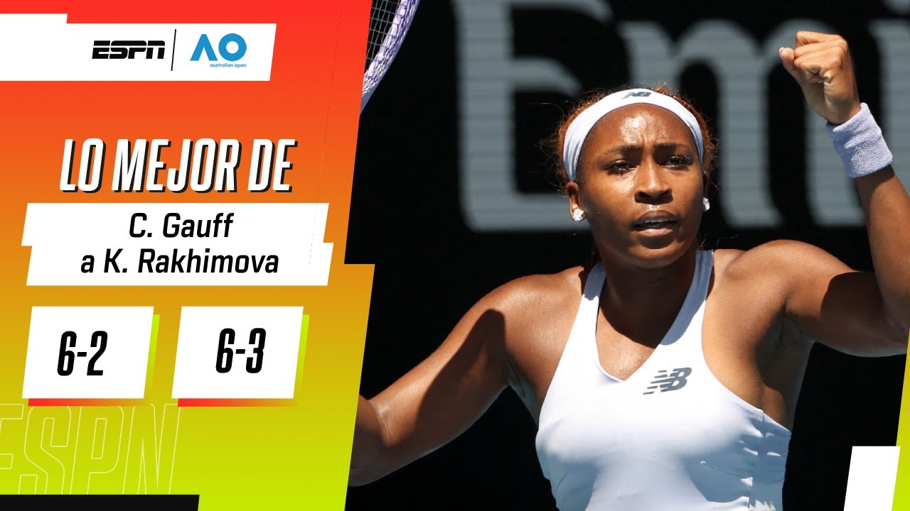 LA CANDIDATA COCO GAUFF PASÓ SIN PROBLEMAS A SEGUNDA RONDA EN EL AUSTRALIAN OPEN | RESUMEN