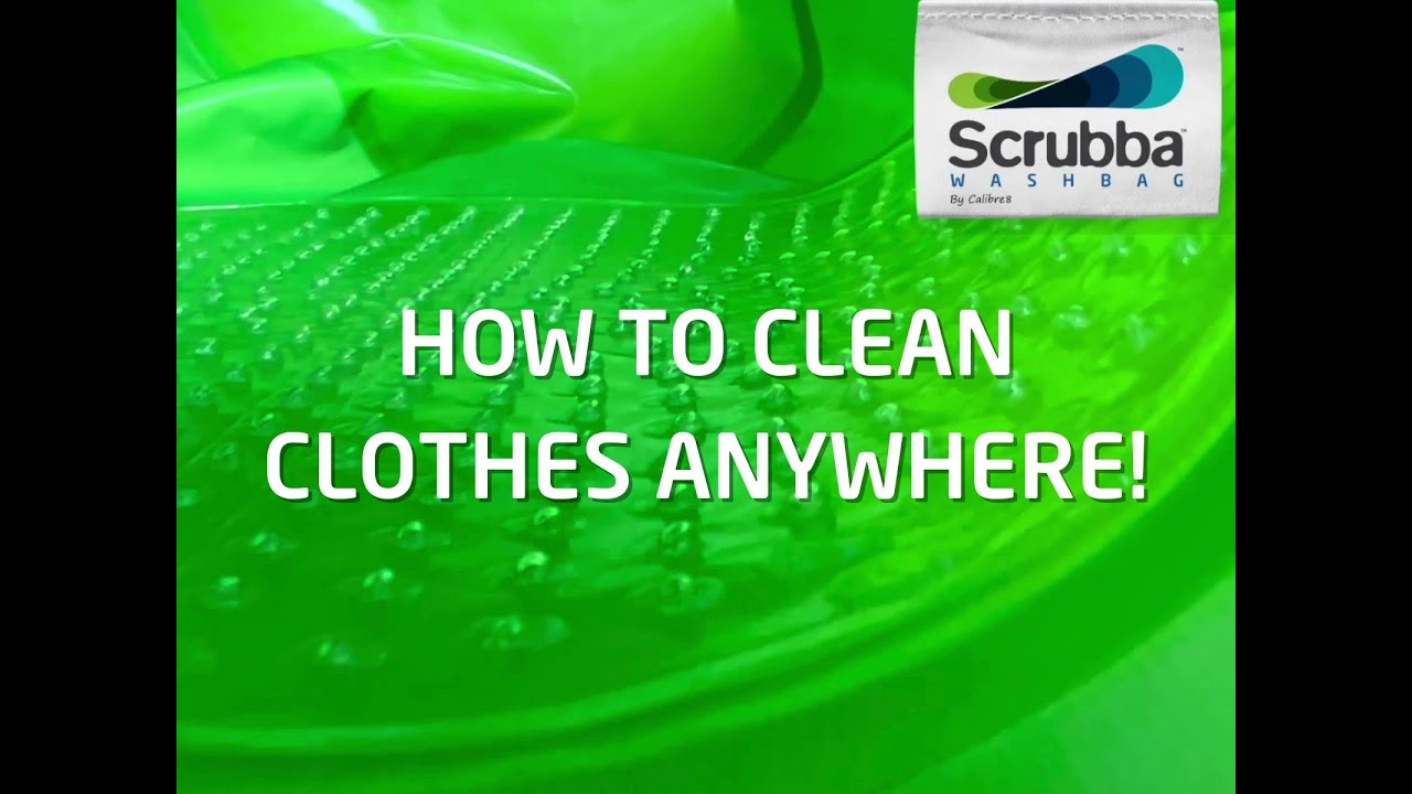How to wash clothes with the Scrubba wash bag - Portable travel and camping washing machine.