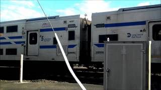 preview picture of video 'LIRR Port Jefferson Yard 03/13/2013 6:40PM'