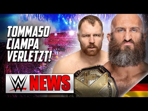 Tommaso Ciampa verletzt!, Noch immer Unklarheit über Dean Ambrose | WWE NEWS 20/2019 Video