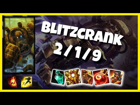 Blitzcrank 10.25 Gameplay Challenger Replay S11 Support (2/1/9) - BR