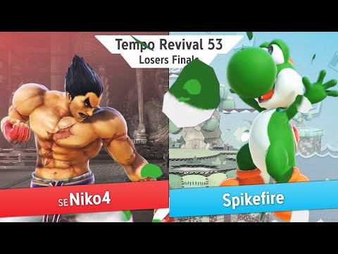 Tempo Revival 53 - SE | Niko4 (Kazuya) Vs. Spikefire (Yoshi) - Losers Finals - Smash Ultimate