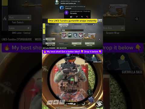 BEST LW-3 TUNDRA FAST ADS + ONE SHOT GUNSMITH IN CODM | LW-3 BEST BUILD FOR CODM #codm #codmloadout