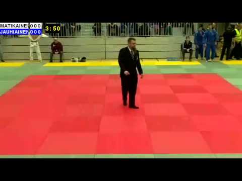 Judo U21 SM 2014: N21-63: MATIKAINEN - JAUHIAINEN