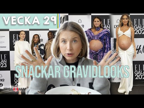 VECKANS SNACKIS- GRAVIDMAGARNA PÅ ELLE-GALAN!!  - Henrietta Fromholtz vecka 29