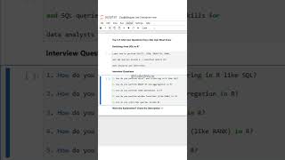 Top 5 R Interview Questions Every SQL User Must Know | #SQLvsR #DataAnalytics
