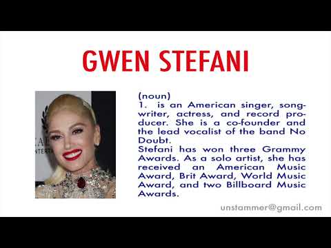 How to Pronounce Gwen Stefani