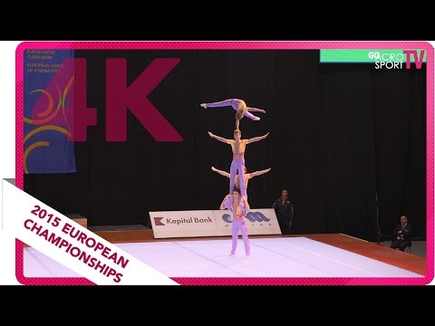 Watts, Sawenko, Tate, Upcott - Great Britain - Senior all-around final - European Championship 2015