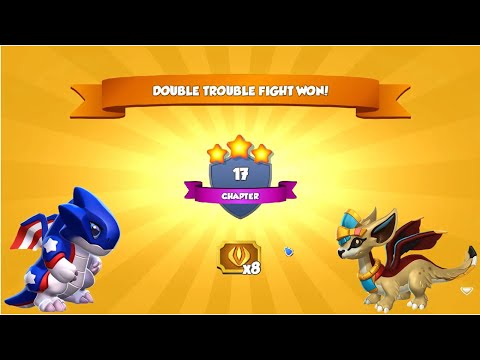 Hatched Fennec and Memorial Dragons-Dragon Mania legends | Double trouble Battle | DML