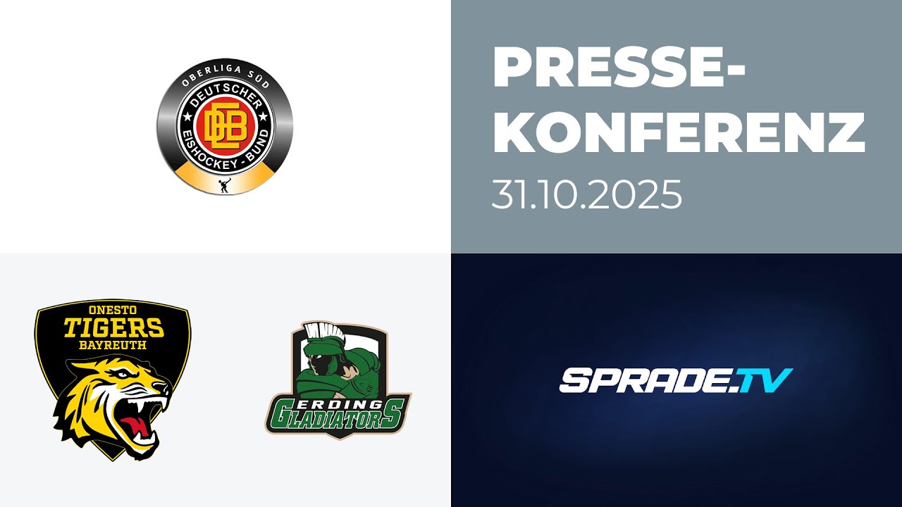 31.10.2025 - Pressekonferenz - onesto Tigers Bayreuth vs. Erding Gladiators