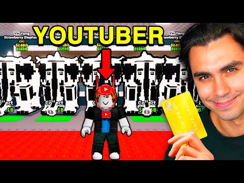 UPGRADING YOUTUBERS ACCOUNTS IN STEAL A BRAINROT