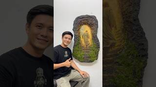 Turning Foam Into a Mystical CavePainting #shorts #art #artprocess #artwork