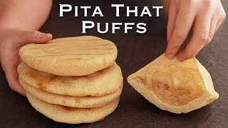 Pita That Puffs (Perfect Pocket Every Time)
