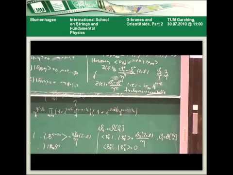 Blumenhagen - D-branes and Orientifolds, Part 2
