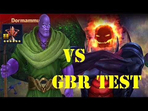 Thanos vs Dormammu | Thanos gbr test with obelisk | Marvel Future Fight