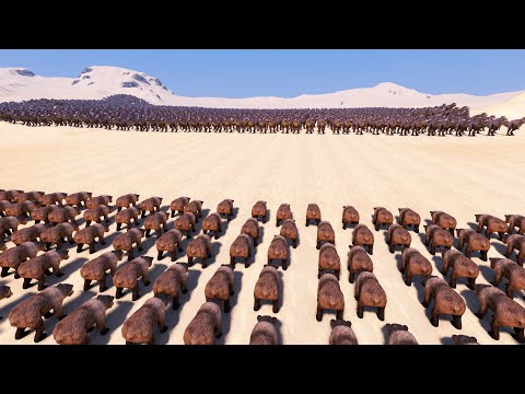 2,000 T - Rex Vs 12,000 Bear Ultimate Epic Battle Simulator UEBS