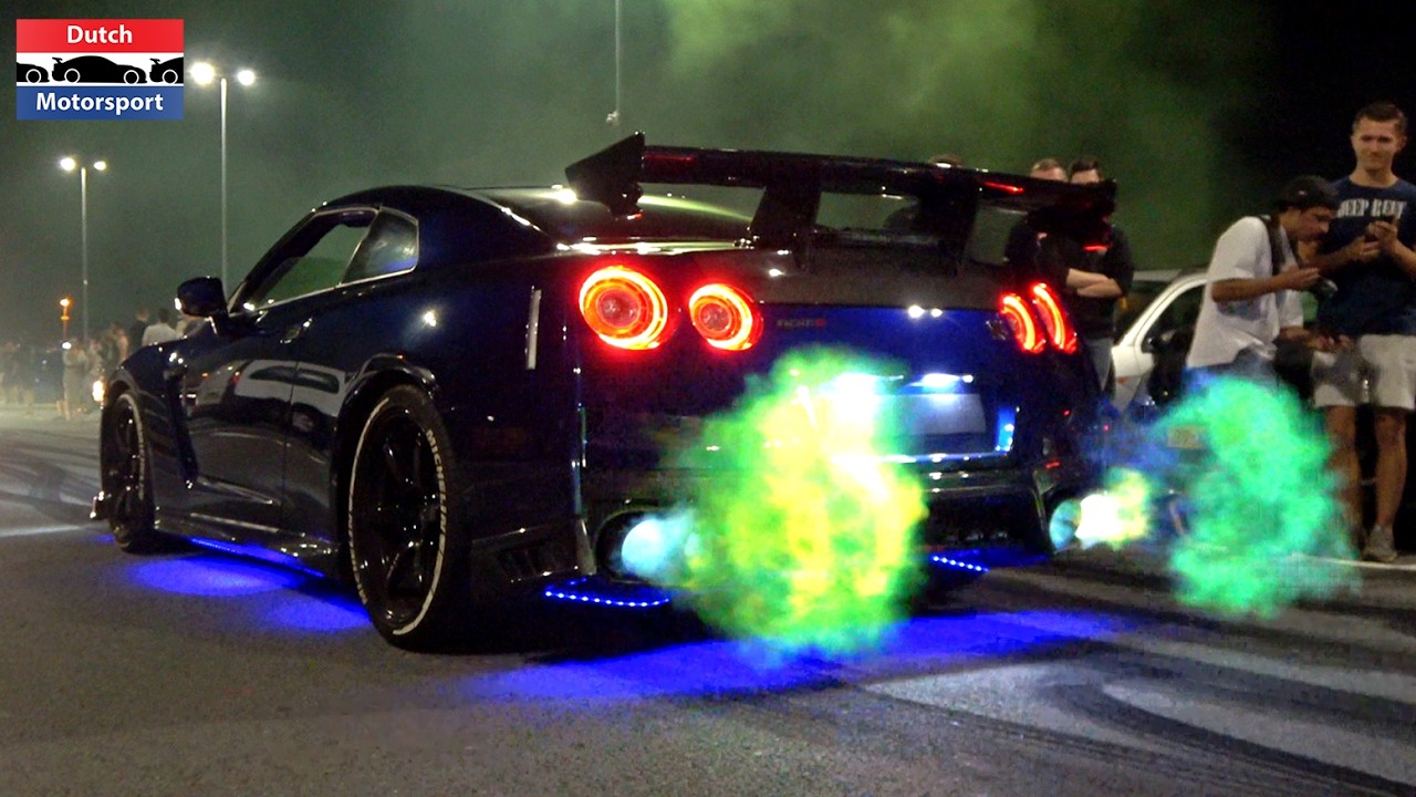 Best of Flames & Bangs! - TwinTurbo Gallardo, 1500HP Skyline GTR, Aventador SVJ, 3-Rotor RX7,...