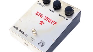Video thumbnail for Vintage 1974-1975 Electro-Harmonix (EHX) Rams Head White Can FS36999 Big Muff Fuzz Demo by Long Island Sounds Pedals