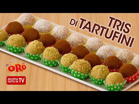 TRIS DI TARTUFINI di Benedetta Rossi - Ricetta TV Fatto in Casa per Voi