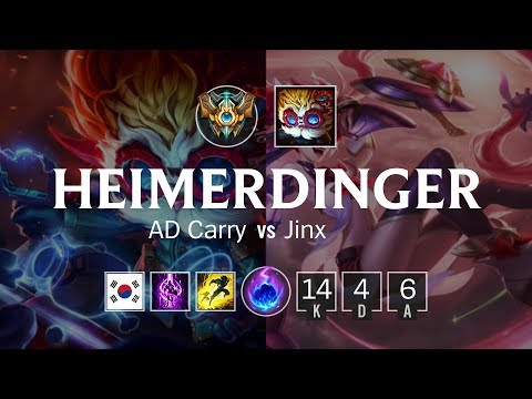 Heimerdinger Bot vs Jinx - KR Challenger Patch 8.22