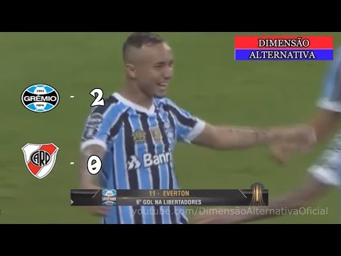 Gol de Everton Grêmio 2 x 0 River Plate   Libertadores 2018