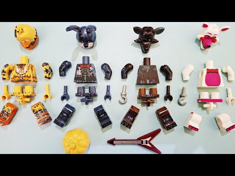 CUSTOM LEGO FNAF FREDDY | Nightmare bonnie | Jack o Chica | unofficial lego