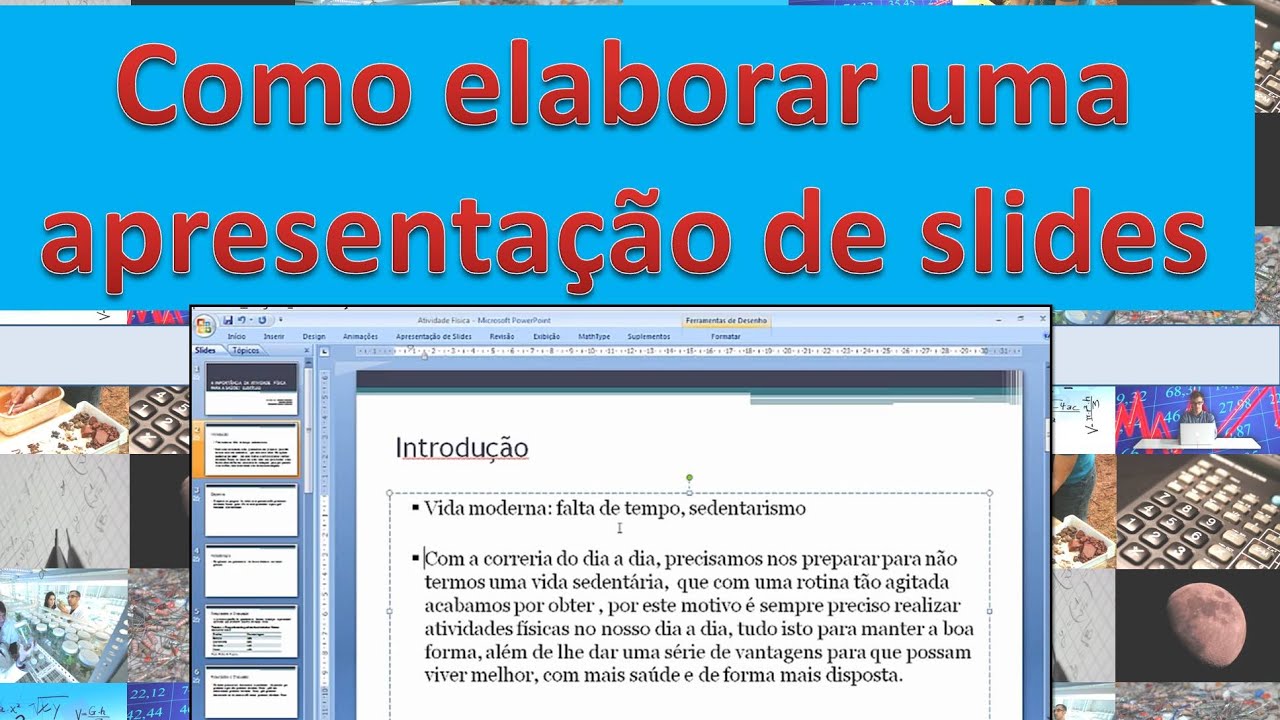 Como elaborar uma apresentação de slides