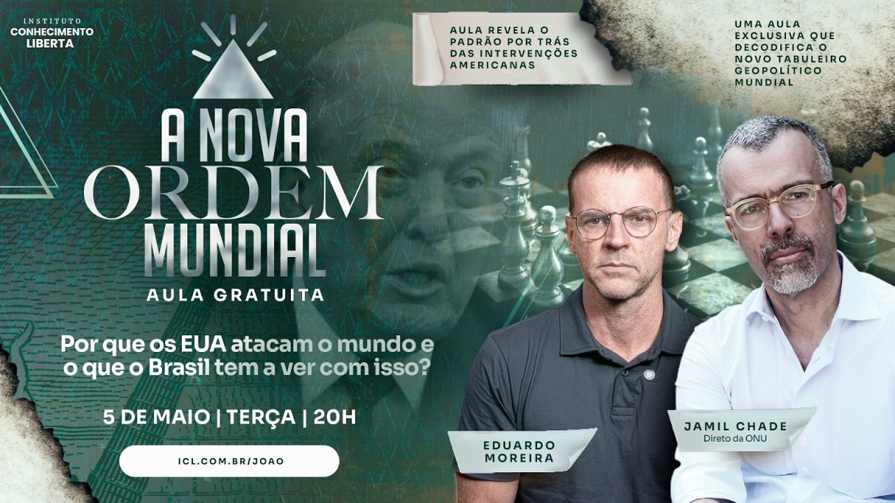 A NOVA ORDEM MUNDIAL - AULA EXCLUSIVA ICL C/ JAMIL CHADE - TERÇA-FEIRA 05/MAIO ÀS 20h