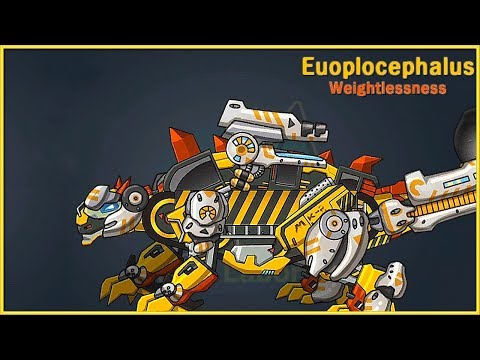 Dino Robot Battle Arena | Euoplocephalus Weightlessness | Show Me Games