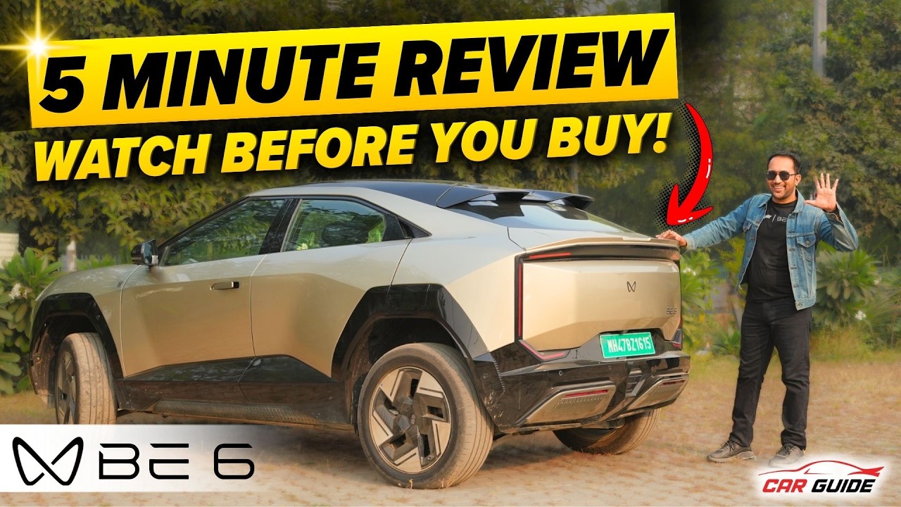 Mahindra BE6 Electric SUV ⚡ 5 Minute Review | Better than Tata Sierra EV?