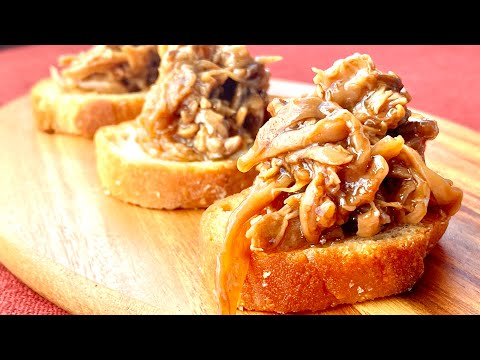 TERIYAKI MUSHROOM PULLED PORK えぃんぎのプルドポークのアレンジレシピ